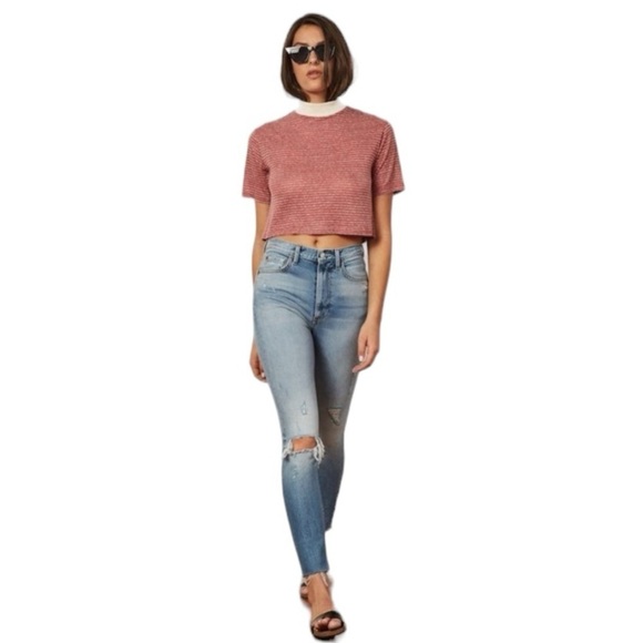 Boyish Denim - Boyish - NWT The Zachary High Rise Distressed Skinny Jeans Sz 24